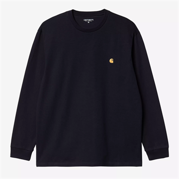 Carhartt WIP Chase T-shirt l/s Dark Navy / Gold